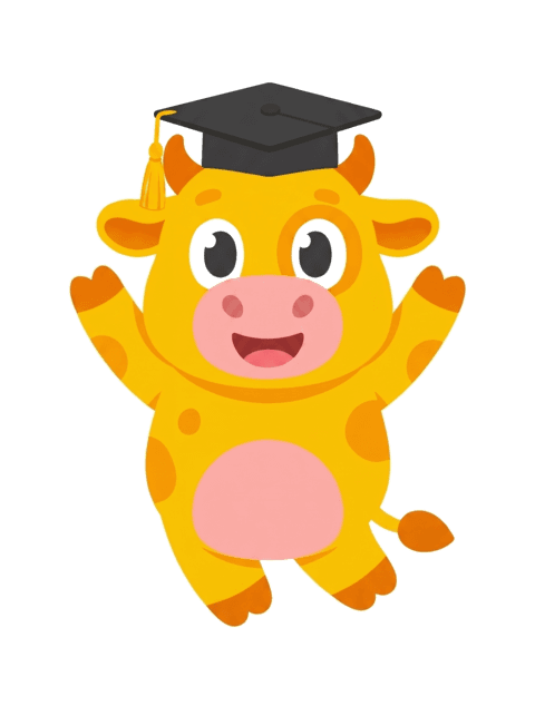 Mumu celebrating with both arms in the air